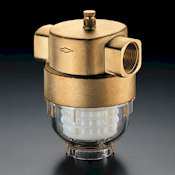 Фильтр для очистки воды Aquanova Compact (прозрачная пластмассовая чашка - трогамит Т, PN 16) OVENTROP