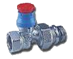 Угловой термостатный клапан R411TG для металлопластика и сшитого полиэтлена