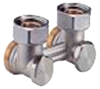 Угловой клапан для 1-2-трубных систем с отсечным клапаном – для стальных радиаторов R384