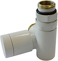 Клапан с ручным вентилем, Белый, Фигура правая, DN15 1/2 GZ x M22 x 1,5 GZ