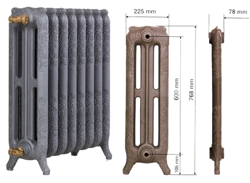 Модели и цены чугунных радиаторов Apollo GuRaTec (Аполо Гуратек