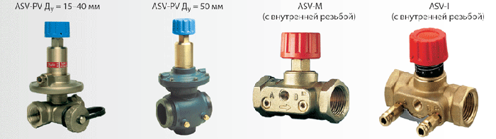 Автоматические балансировочные клапаны ASV-PV и клапаны ASV-M(I) для двухтрубных систем отопления