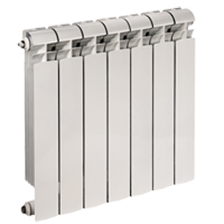 Global STYLE PLUS 500 14 секций радиатор биметаллический боковое подключение (белый RAL 9010)
