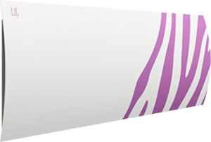 Дизайн-радиатор Lully коллекция "Зебра" zb-01 steel (цвет фиолетовый) боковое подключение