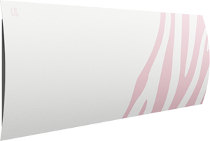 Дизайн-радиатор Lully коллекция "Зебра" zb-01 steel (цвет розовый) боковое подключение