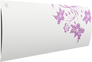 Дизайн-радиатор Lully коллекция "Весна" vsn-02 steel (цвет фиолетовый) боковое подключение