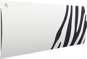 Дизайн-радиатор Lully коллекция "Зебра" zb-01 steel (цвет черный) боковое подключение