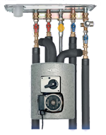 Meibes исполнение с трехходовым смесителем и электрическим серводвигателем c насосом Grundfos UPS 15-50 MBP