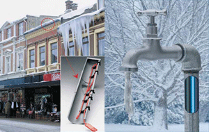 Защита от замерзания крыш, труб и открытых площадок