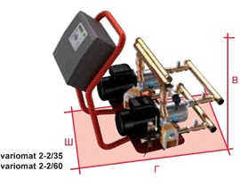 ’variomat 2-2’ управляющие агрегаты с 2-мя насосами