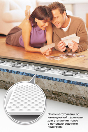 ФОРМАТ-Теплоизоляционные плиты для теплых полов с водяным обогревом