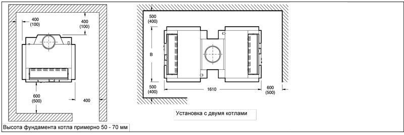 Напольные чугунные котлы, работающие на газе Buderus Logano G334 WS