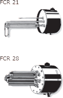 Фланцы с нагревательными ТЭНами FCR 21, FCR 28