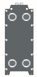 Разборный пластинчатый теплообменник одноходовой XGС-Х026-H. Большая серия с диагональным подключением