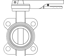 Клапан межфланцевый с позиционируемым рычагом Oventrop