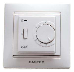 EASTEC E-30 -терморегулятор, белый, механический, встраиваемый 3,5 кВт
