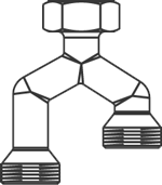 Разделительный узел  для присоединения двух отопительных контуров Артикул №: 1022655