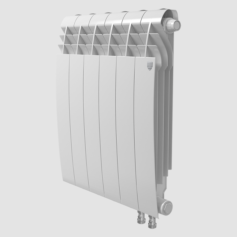Радиатор Royal Thermo BiLiner 500 VDR Bianco Traffico (белый)  – 10 секций с нижним правым подключением