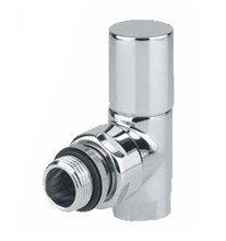 Вентиль Cylinder регулировочный угловой на 1/2 (белый) другие цвета