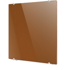 Стеклянный дизайн-радиатор TEPLOLUX FLORA (цвет изумруд, оранжевый, черный)