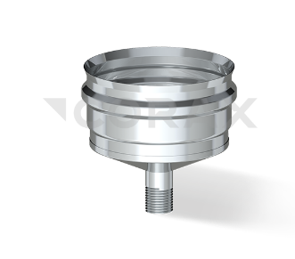 Конденсатоотвод для трубы (внешний) Ф (304/0,5), Ø 150 мм, Corax 