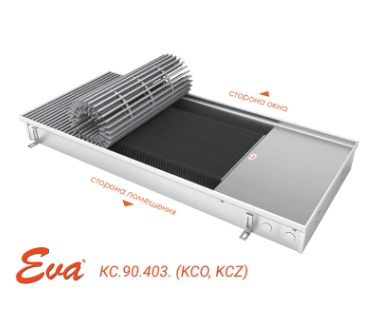 Внутрипольный конвектор EVA без вентилятора,KC.90.403 (KCO,KCZ), длина 1750 мм