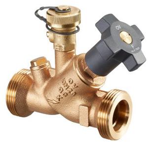 Вентиль свободного потока "Aquastrom" (F) Бронза, Ду50, G 2 3/4" x G 2 3/4" со слив. штуцером