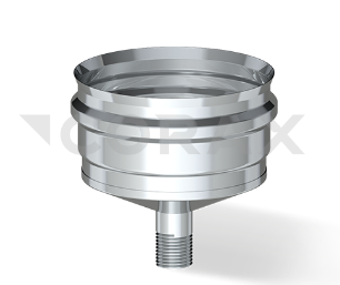 Конденсатоотвод для трубы (внешний) Ф (316/0,5), Ø 150 мм, Corax 