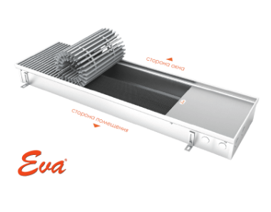 Внутрипольный конвектор EVA без вентилятора,K.90.203 (КО), длина 1750 мм