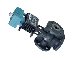 Смесительный/2-ходовой клапан с магнитным приводом, фланцевое соединение, PN16, DN50, kvs 30, AC 24 В