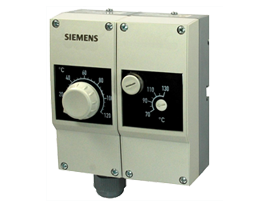 Термостат / ограничитель температуры SIEMENS, TR 15...95 °C/ STB 110...130 °C, две защитные гильзы 100 мм, капиллярная трубка длиной 700 мм