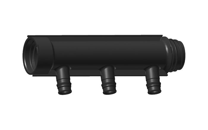 Uponor Aqua PLUS коллектор Q&E PPM 1" 4X16 c/c50мм