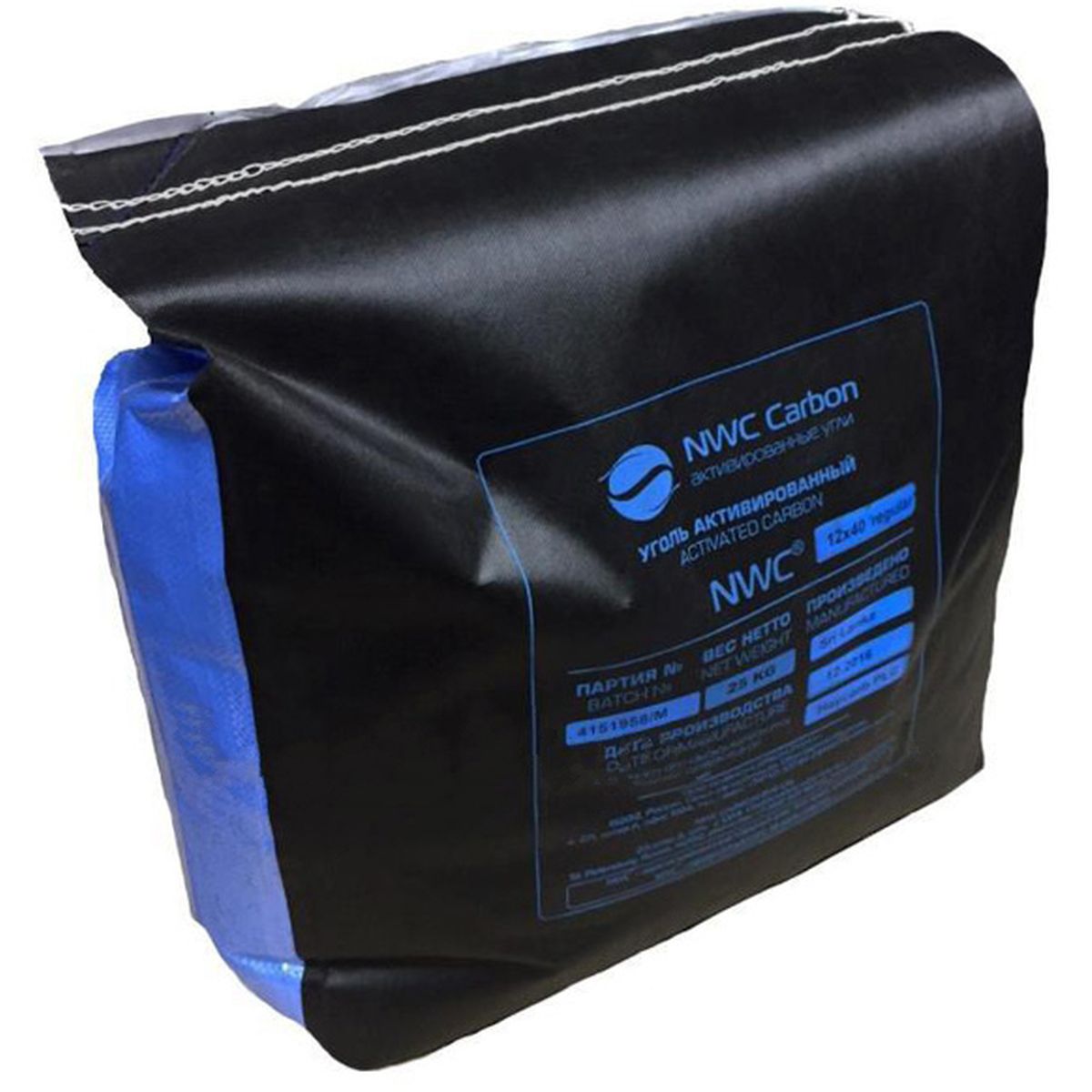Уголь активированный NWC Carbon 12*40 (мешок 25 кг/50л) (1л.) 0-25-8395