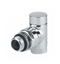 Вентиль Cylinder запорный угловой на 1/2 (хром) другие цвета