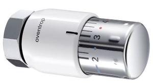Oventrop Uni SH 1012065 термостат M 30x1.5, диапазон настройки 7-28 C, шкала 0 * 1-5, жидкост. чувств. эл-т, цвет белый/хром
