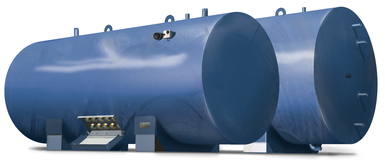Комбинированный водонагреватель «Невский» АВП 10000л,120 кВт,горизонтальный,нержавеющая сталь