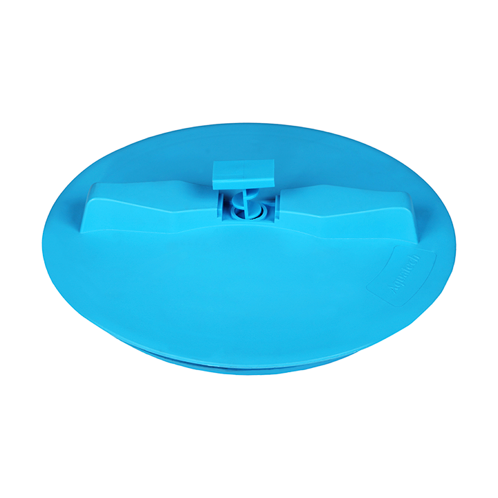 Крышка для баков D355ММ с дыхательным клапаном Акватек, синяя.
