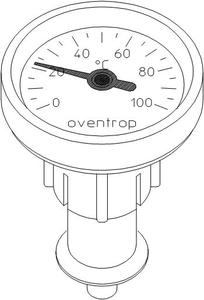 Набор для переобор. с термометром, цвет антрацит для шар. крана "Optibal P" Ду25/32
