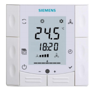 Контроллер температуры в помещении с жидкокристаллическим дисплеем Siemens RDF400.01 с подсветкой