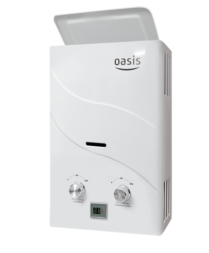 Бездымоходный газовый проточный водонагреватель Oasis B-12W