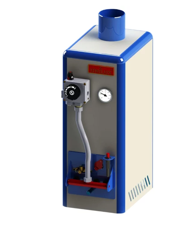 Газовый котёл Unilux КГВ-22А на 22кВт (200м²),автоматическая регулировка + термометр 