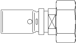 Прес.соед. с НГ "Cofit P"  16мм x G3/8" сНГ, латунь/нерж.сталь. сталь, никелир. Артикул №: 1512171