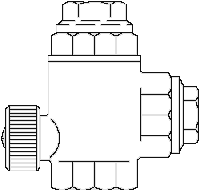 Обратный клапан тип SVU  Ду32, 3*G1 1/4"ВР, PN10, бронза Артикул №: 1071010