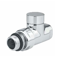 Вентиль Cylinder запорный прямой на 1/2 (белый) другие цвета