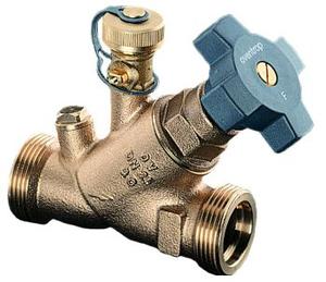 Вентиль свободного потока Aquastrom (F) Бронза, Ду40, G 1 3/4" x G 1 3/4" со слив. штуцером