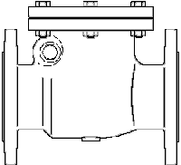 Обратный клапан PN16, чугун  Ду80, фланцы по DIN 2501 Артикул №: 1073052