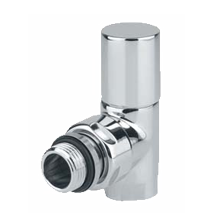 Вентиль Cylinder регулировочный угловой на 1/2 (хром) стандартный цвет