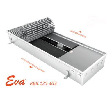 Внутрипольный конвектор EVA с вентилятором, KВХ.125.403,длина 1750 мм
