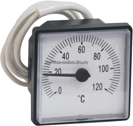 Термометр с выносным датчиком квадратный 45x45мм 0-120°C 1000мм LT151
