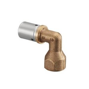 Прессовый угольник-переход с ВР Cofit P, 50ммxG1 1/2", из латуни, стойкой к выщ. цинка